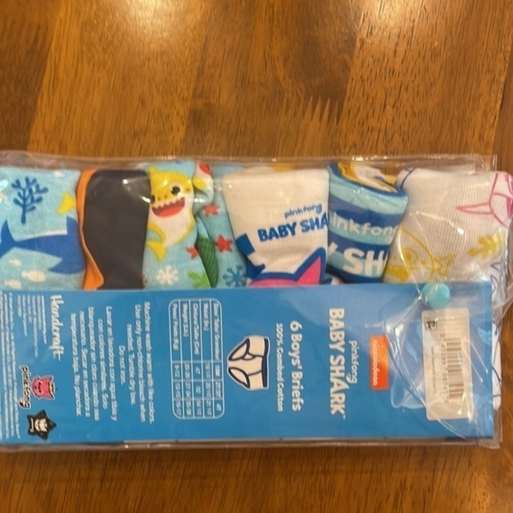 Baby shark 100% cotton boys briefs- 206 - Picture 3 of 4